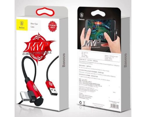Дата кабель Baseus MVP Elbow Lightning Cable 2.4A (1m) (CALMVP) (00000031328_3)