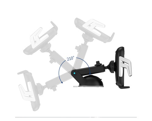 Автодержатель с БЗУ USAMS US-CD101 Automatic Touch Induction Wireless Charging (Center Console) (00000034525_1)