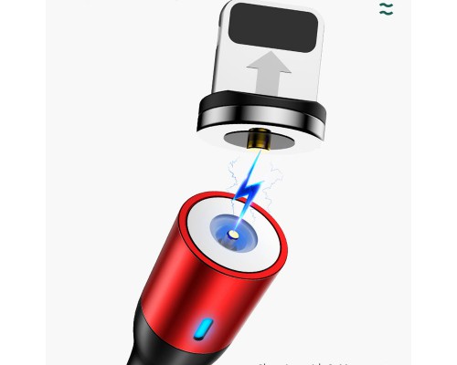 Дата кабель USAMS US-SJ336 U29 Magnetic USB to Lightning (2m) (00000049228_2)
