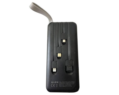 Портативное зарядное устройство Power Bank S-link 10000 mAh 2 USB with 10 LED Light and Charge Cable (00000057806_1)