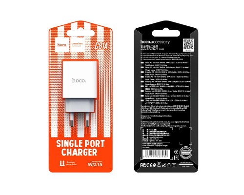 СЗУ HOCO C81A (1USB/2.1A) (00000042357_1)