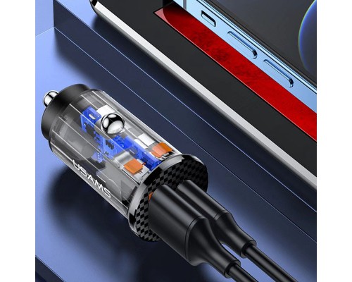 АЗУ Usams US-CC127 C25 42.5W + PD 20W Mini (00000049244_1)