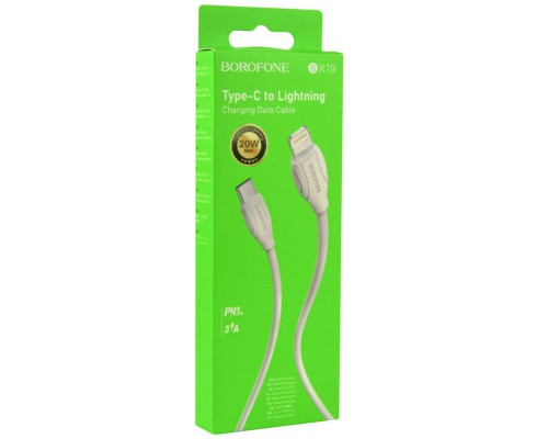 Дата кабель Borofone BX19 Type-C to Lightning (2m) (00000060126_1)