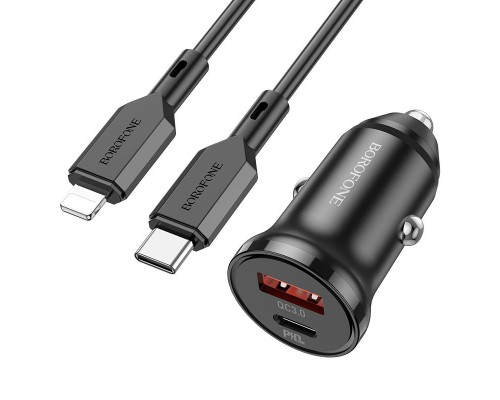 АЗУ Borofone BZ18A PD20W+QC3.0 + Type-C to Lightning (00000057049_1)