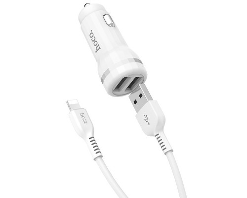 АЗУ Hoco Z27 Staunch (2USB 2.4A) (+кабель Lighthing) (00000030782_1)
