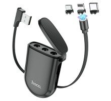 Дата кабель Hoco S50 Magnetic 3in1 Lightning-microUSB-Type-C (1m) (00000048104_1)