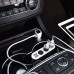АЗУ с разветвителем прикуривателя Hoco Z13 (3 порта+2USB/2.1A+LCD) (00000041722_1)