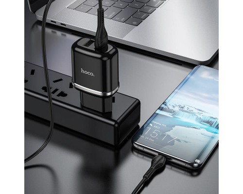 СЗУ Hoco N4 (2USB/2.4A) + Type-C (00000048811_2)
