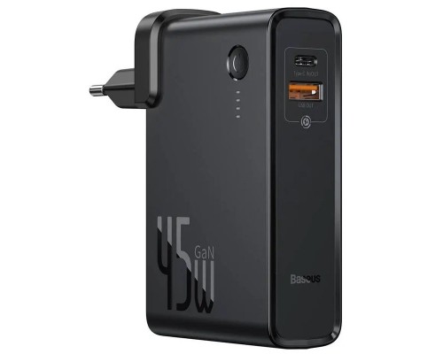 СЗУ + Power Bank 2in1 Baseus GaN QC (Type-C+USB/ 45W) 10 000 mAh (PPNLD) (00000050807_2)