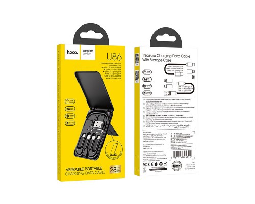 Дата кабель Hoco U86 "Treasure" 6in1 (0.28М) (00000039198_1)