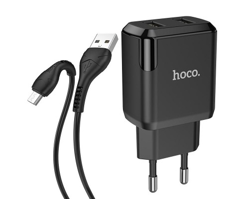 СЗУ HOCO N7 (2USB/2,1A) + USB - MicroUSB (00000049073_1)