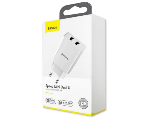 СЗУ Baseus Speed Mini Dual U 10.5W 2USB (CCFS-R) (00000041813_2)