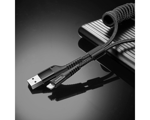 Дата кабель Baseus Fish Eye Spring Data Lightning Cable 2A (1m) (CALSR) (00000031840_1)