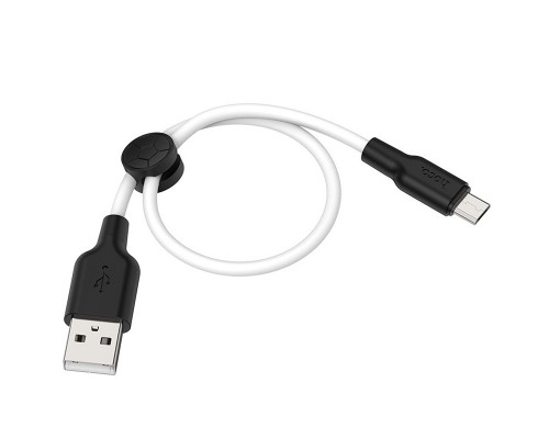 Дата кабель Hoco X21 Plus Silicone MicroUSB Cable (0.25m) (00000033968_1)