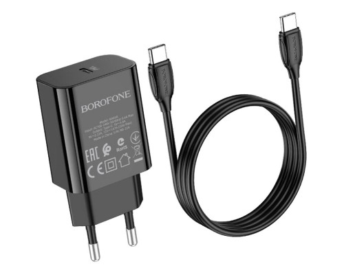 СЗУ Borofone BA65A Single port PD20W + Type-C + Type-C (00000057018_1)