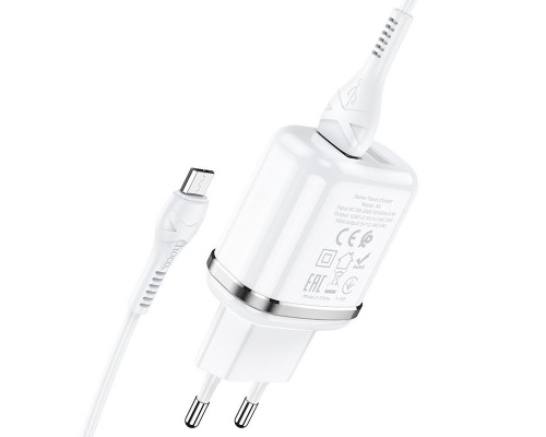 СЗУ Hoco N4 (2USB/2.4A) + MicroUSB (00000048810_1)