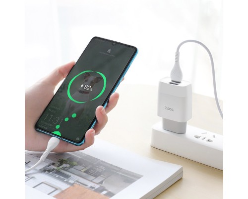 СЗУ HOCO C73A (2USB/2.4A) + Type-C (00000036215_1)