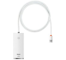 Переходник HUB Baseus Lite Series 4-Port USB-A HUB Adapter (USB-A to USB 3.0*4) 25cm (WKQX) (00000057578_2)