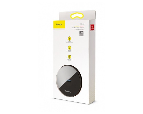 Переходник HUB Baseus Round Box USB to USB 3.0 + 3USB 2.0 (1m) (CAHUB) (00000042378_2)