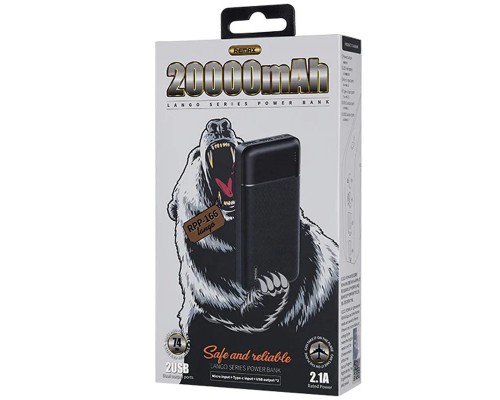 Портативное зарядное устройство Power Bank Remax RPP-166 Lango 20000 mAh (00000055414_1)