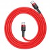 Дата кабель Baseus Cafule Type-C to Type-C Cable PD 2.0 60W (1m) (CATKLF-G) (00000031873_4)