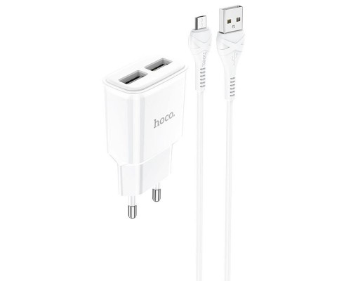 СЗУ HOCO C88A (2USB/2.4A) + MicroUSB (00000055845_1)