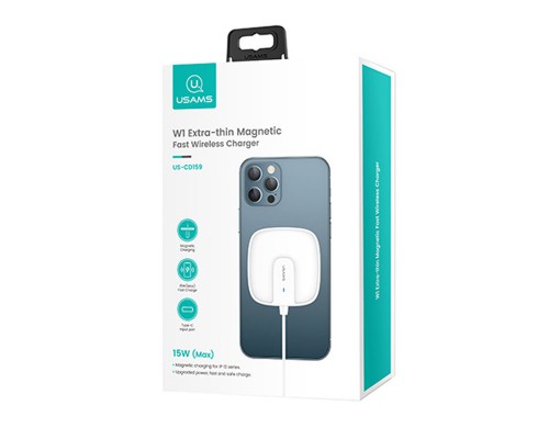 БЗУ Usams US-CD153 Ultra-thin Magnetic With Cable (00000049251_1)