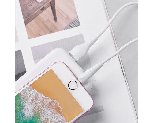 Дата кабель Borofone BX18 Optimal USB to Lightning (3m) (00000056880_1)
