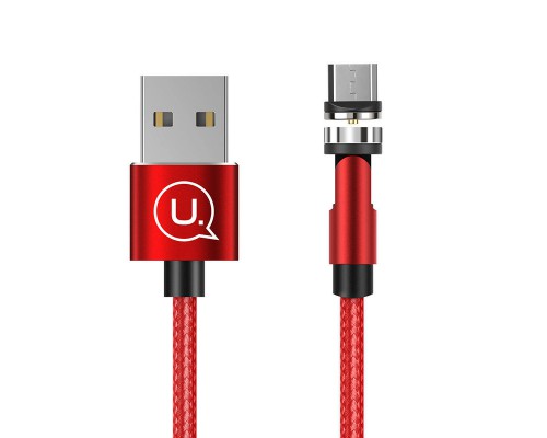 Дата кабель USAMS US-SJ474 U59 MicroUSB Rotatable Magnetic (1m) (00000051942_2)