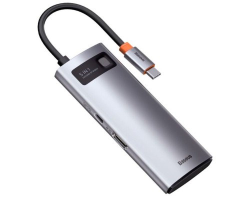 Переходник HUB Baseus Metal Gleam Series 5-in-1 Multifunctional 30Hz (WKWG020013) (00000057576_1)