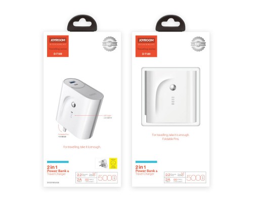 СЗУ + Power Bank Joyroom D-T189 (USB/Type-C) 5000 mAh (00000036622_1)