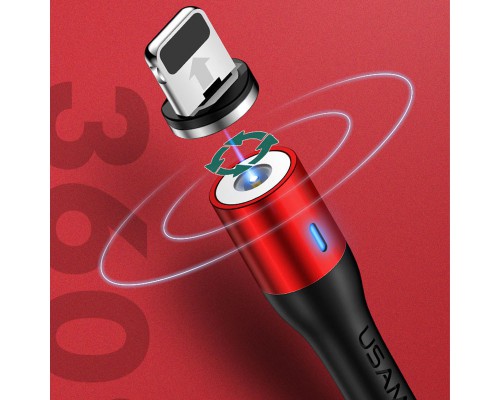 Дата кабель USAMS US-SJ333 U29 Magnetic USB to Lightning (1m) (00000049225_1)