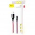 Дата кабель Baseus C-shaped (со световым индикатором) USB to Lightning 2.4A (1m) (CALCD) (00000027364_4)