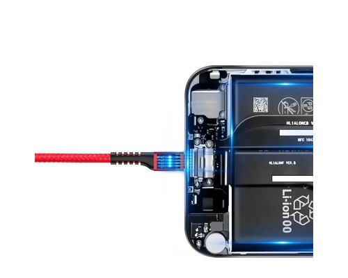 Дата кабель Baseus Fish Eye Spring Data Lightning Cable 2A (1m) (CALSR) (00000031840_2)