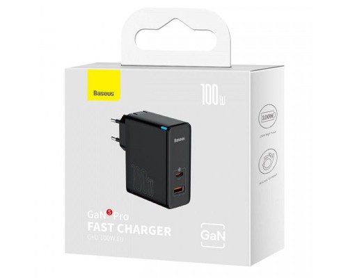 СЗУ Baseus GaN5 Pro Type-C+USB 100W EU (CCGP09020) (00000059152_1)