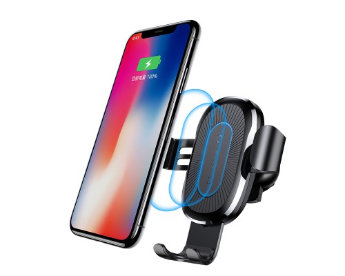 Автодержатель с БЗУ Baseus Gravity Wireless Air Vent (00000023415_1)