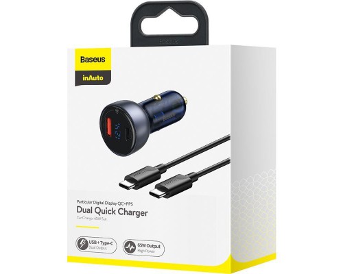 АЗУ Baseus Particular PPS 65W USB + Type-C (with Cable Type-C to Type-C 100W) (TZCCKX) (00000053360_1)