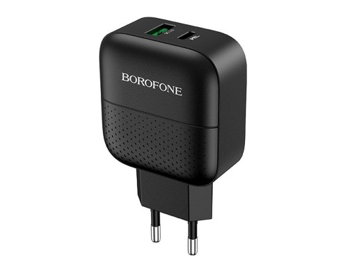 СЗУ Borofone BA46A PD 18W+QC3.0 (1USB/1Type-C/3A) (00000055344_1)