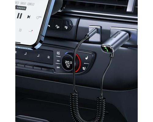 Bluetooth ресивер USAMS US-SJ504 Aluminum Alloy Car Wireless Audio Receiver BT 5.0 (00000051949_1)