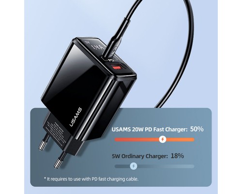 СЗУ Usams US-CC133 T40 QC3.0 + PD 20W (00000049232_1)
