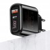 СЗУ USAMS US-CC085 T23 QC3.0+PD3.0 18W Digital Display Fast Charger （EU） (00000034483_1)