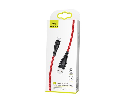 Дата кабель Usams US-SJ396 U41 Micro Braided Data and Charging Cable 2m (00000034461_1)