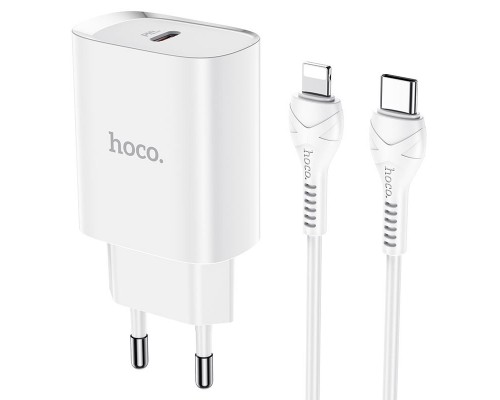 СЗУ HOCO N14 PD 20W 1Type-C + Type-C to Lightning (00000054756_1)