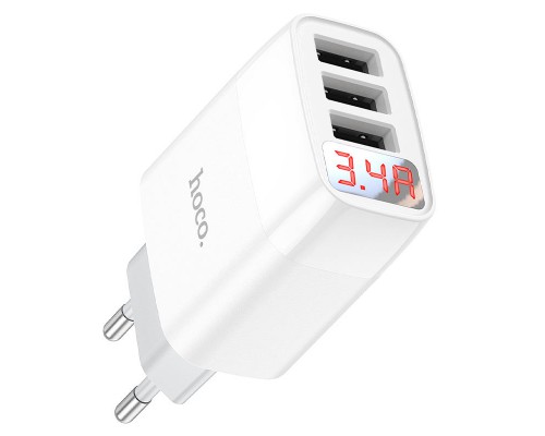 СЗУ Hoco C93A Ease charge 3-port digital display charger (00000055831_1)