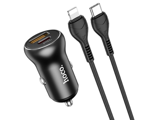 АЗУ Hoco NZ5 Smooth road PD30W + QC3.0 + Type-C to Lightning (00000055920_1)