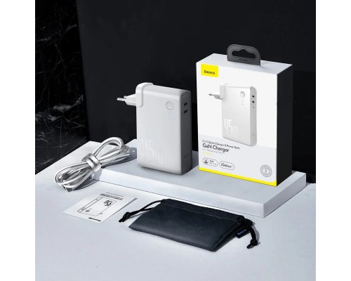 СЗУ + Power Bank 2in1 Baseus GaN QC (2 Type-C/ 45W) 10 000 mAh (PPNLD) (00000048653_2)