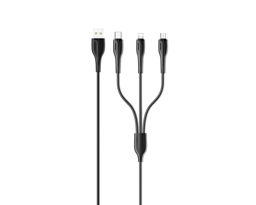 Дата кабель Usams US-SJ374 U38 3IN1 Charging Cable 1m (00000034465_2)