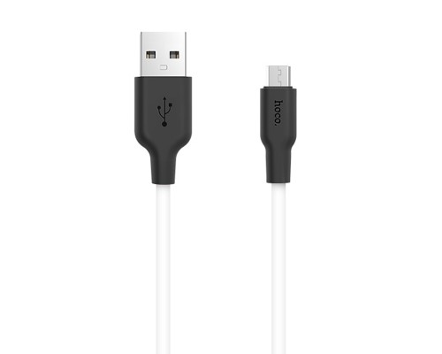 Дата кабель Hoco X21 Plus Silicone MicroUSB Cable (1m) (00000035239_1)