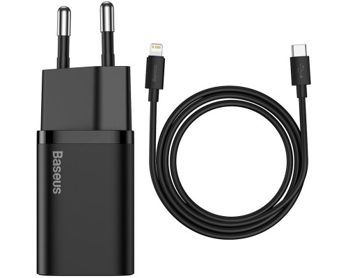 СЗУ Baseus Super Si Quick Charger 1C 20W + кабель Type-C to Lightning (TZCCSUP-B) (00000048652_1)