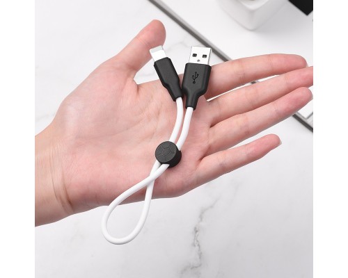 Дата кабель Hoco X21 Plus Silicone Lightning Cable (0.25m) (00000035242_1)